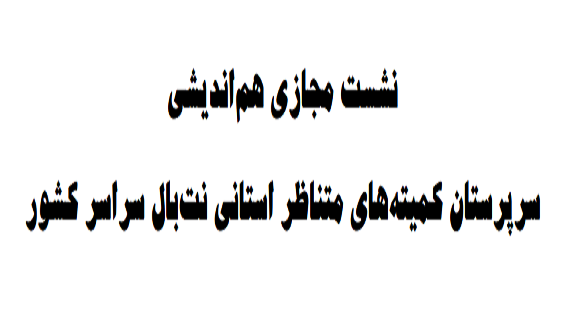 برگزاری نخستین نشست مجازی هم‌اندیشی سرپرستان کمیته‌های  استانی نت‌بال